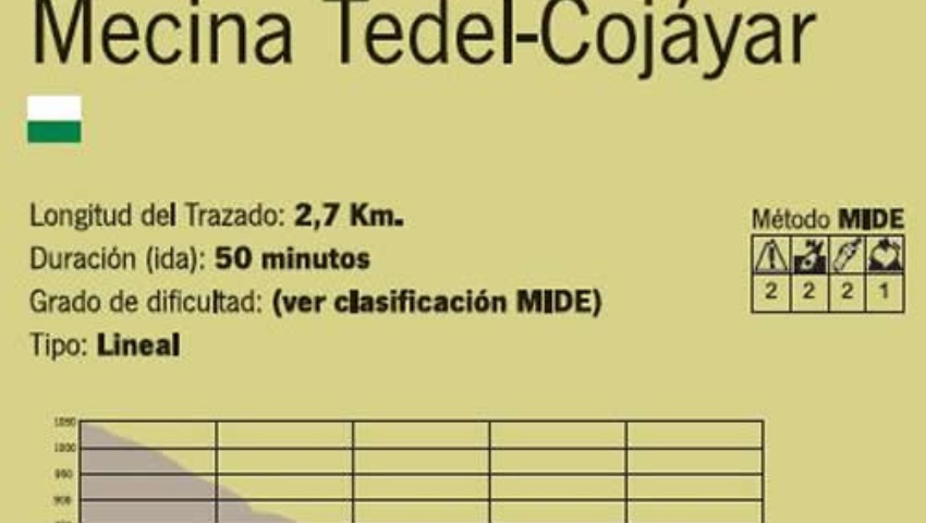 Sendero local Mecina Tedel- Cojáyar Sendero local Mecina Tedel- Cojáyar